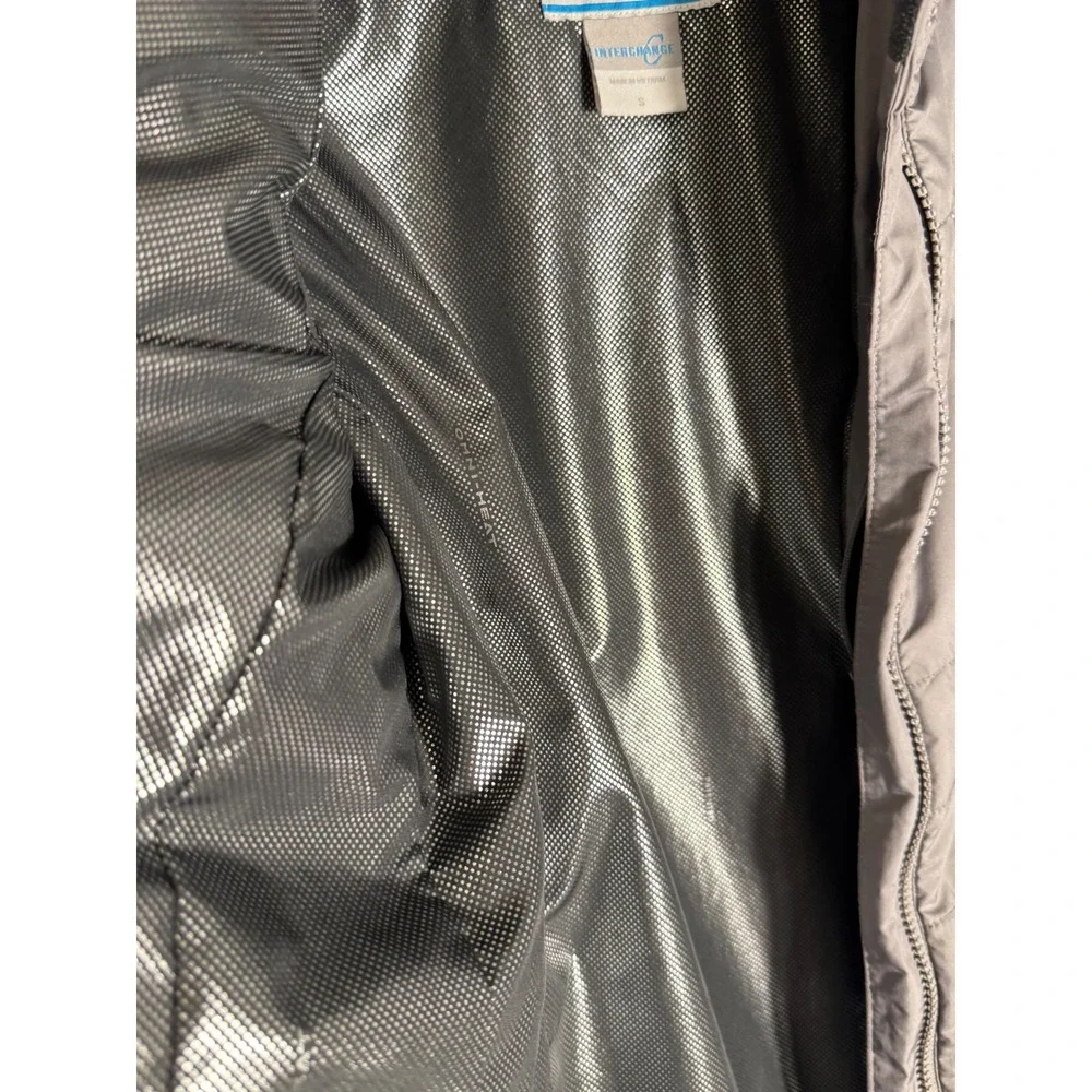 Columbia Interchange 3-in-1 Jacket Womens Small Pink Grey Omni-Heat Ski Puffer